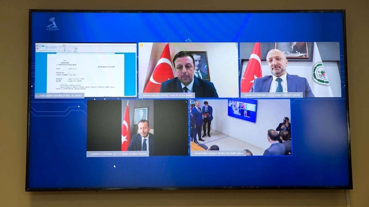 Türkiye E-Duruşma Sistemine Geçiyor, İlk Test Yapıldı