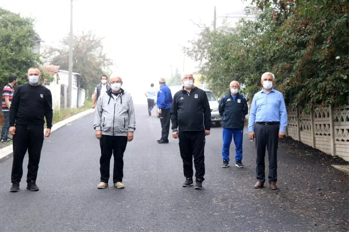 Başkanlar Yüksel ve Albayrak asfaltlanan yolları inceledi