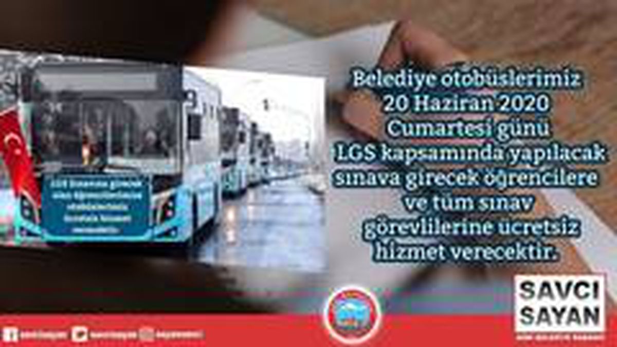 Ağrı\'da LGS öğrencilerine toplu ulaşım ücretsiz olacak