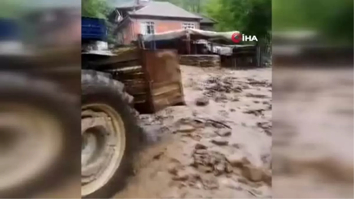 Bartın\'da sağanak yapış taşkınlara neden oldu