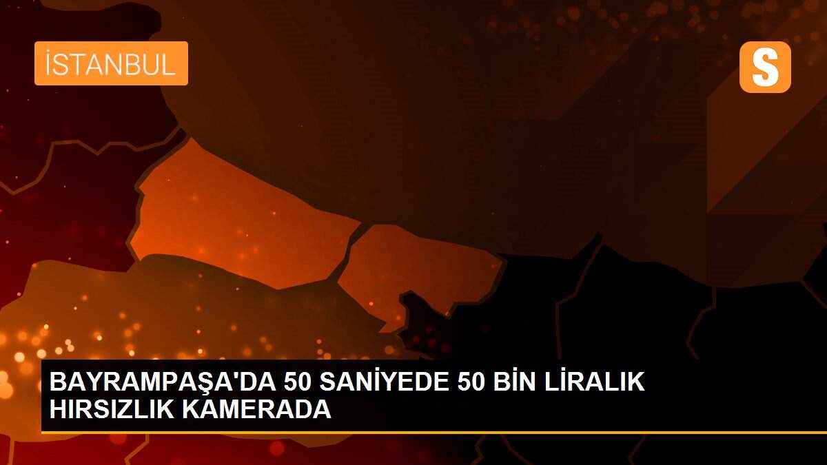 BAYRAMPAŞA\'DA 50 SANİYEDE 50 BİN LİRALIK HIRSIZLIK KAMERADA