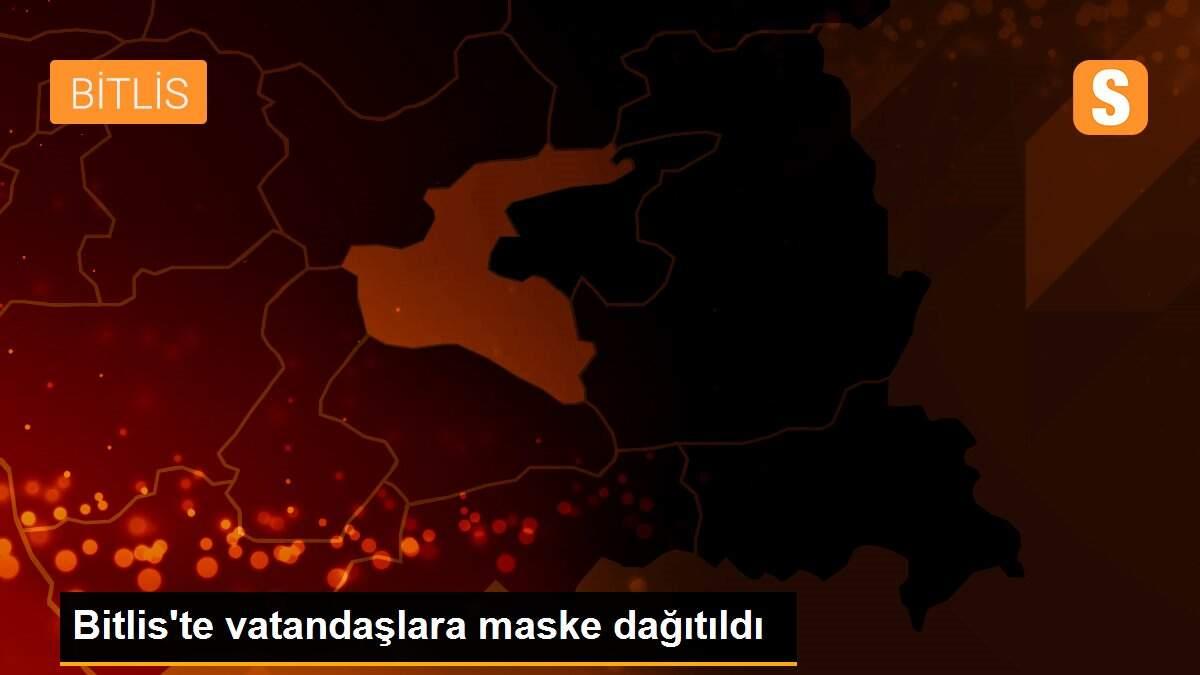 Bitlis\'te vatandaşlara maske dağıtıldı