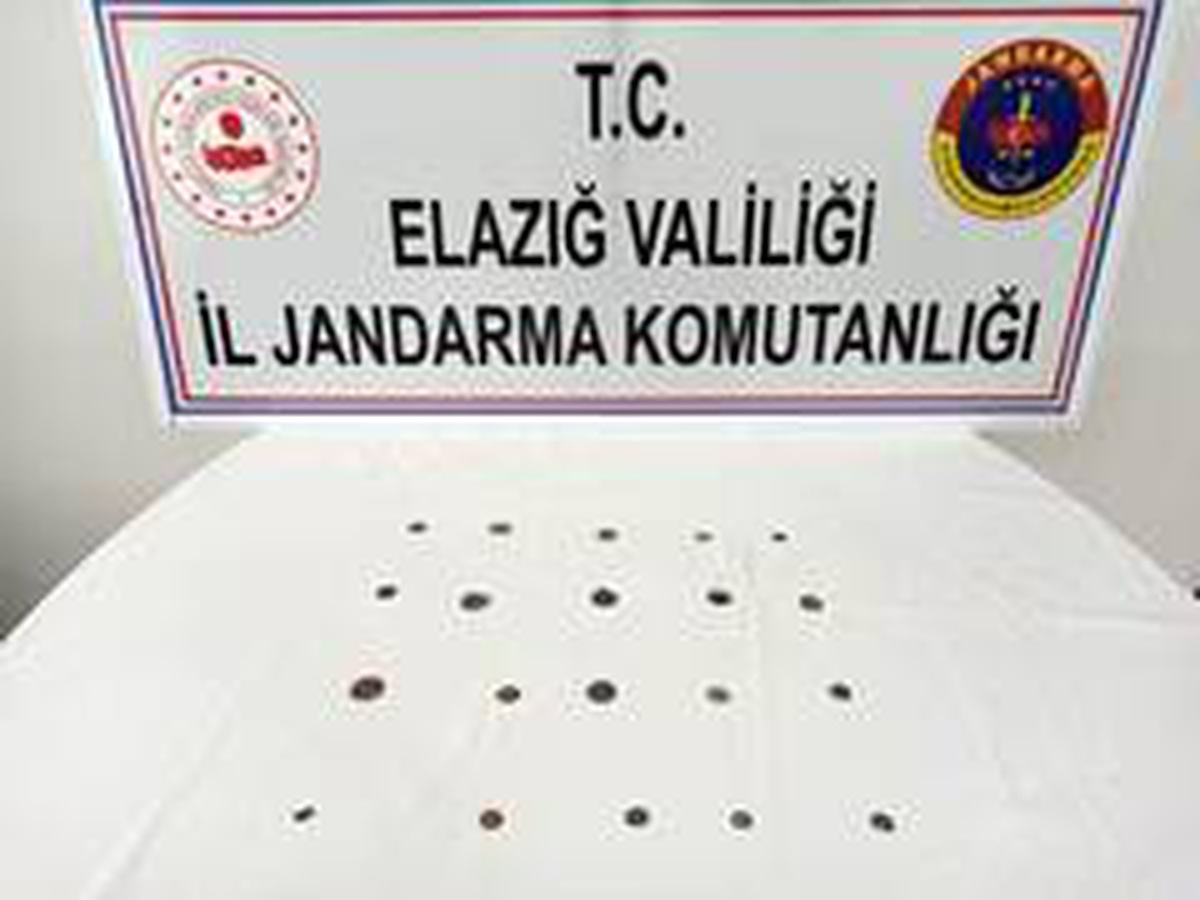 Elazığ\'da Roma dönemine ait 20 sikke ele geçirildi
