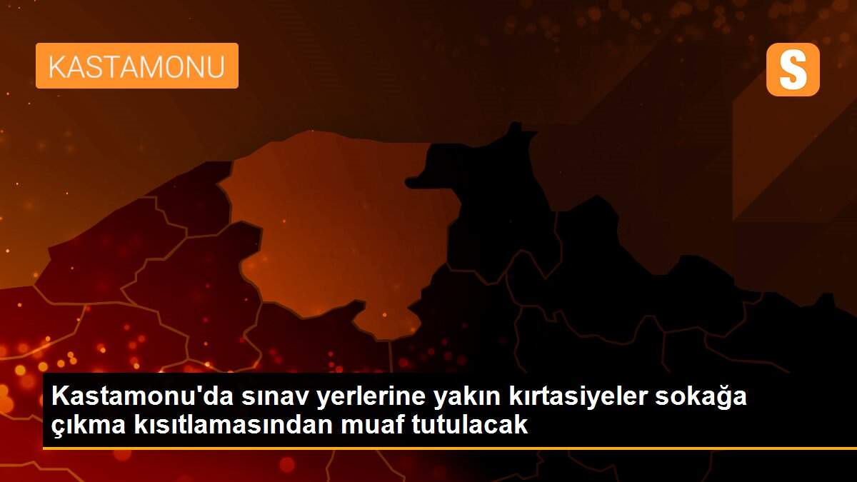 Kastamonu\'da sınav yerlerine yakın kırtasiyeler sokağa çıkma kısıtlamasından muaf tutulacak