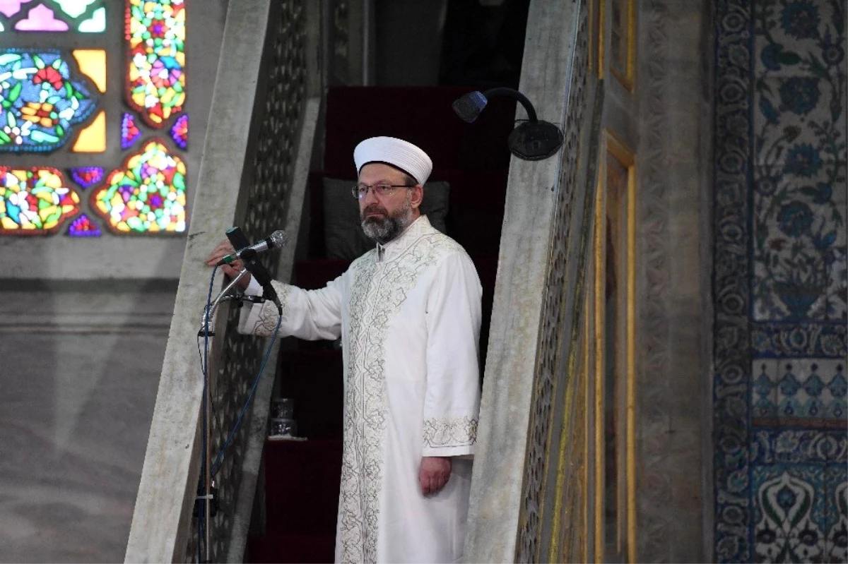 Sultanahmet Camii\'nde Cuma namazını Diyanet İşleri Başkanı Prof. Dr. Ali Erbaş kıldırdı
