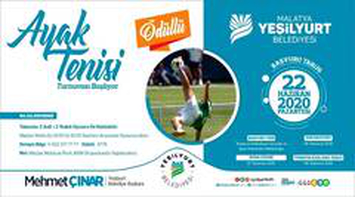 Yeşilyurt Belediyesi, ayak tenisi turnuvasıyla sporseverlerle buluşacak