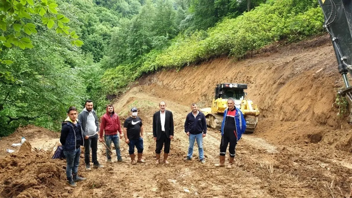 Su bölgesine ulaşmak için yol çalışması başladı