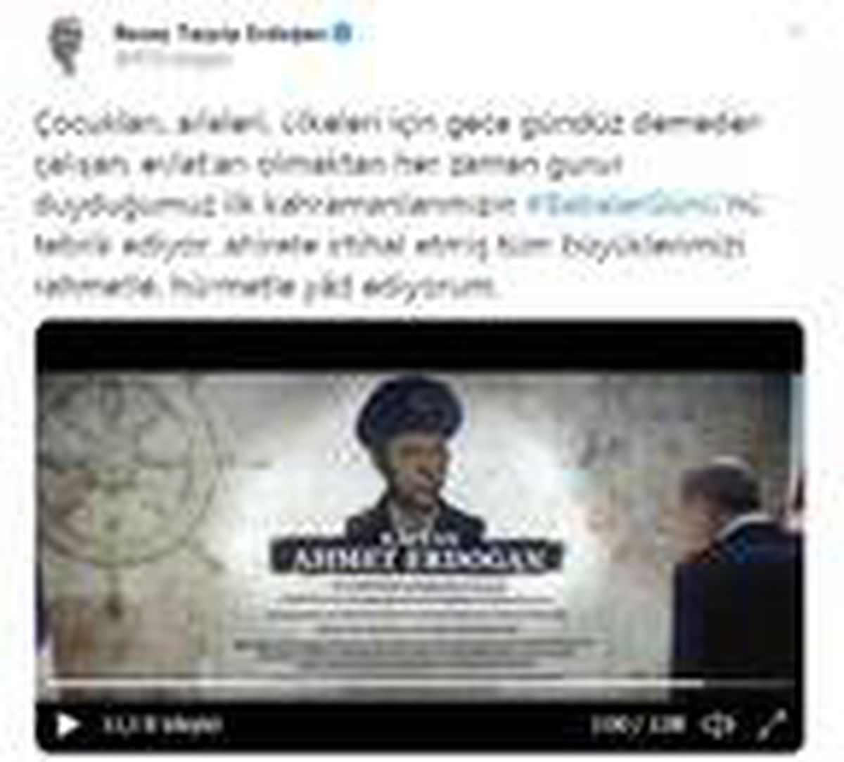 Cumhurbaşkanı Erdoğan, Babalar Günü\'nü kutladı