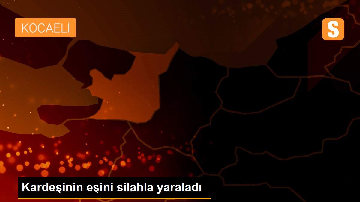 Kardeşinin eşini silahla yaraladı
