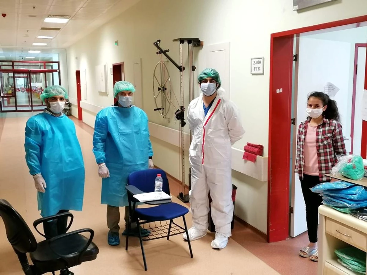 Korona virüs tedavisi gören öğrenci LGS\'ye hastanede girdi