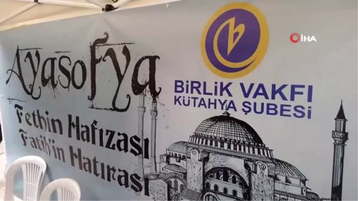 Kütahya\'da Ayasofya\'nın ibadete açılması için imza kampanyası