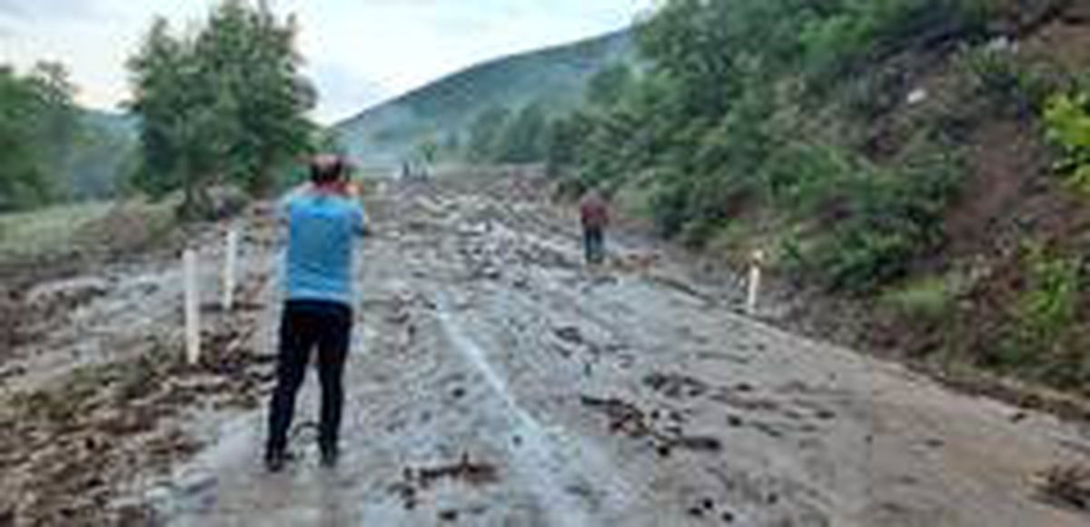 Şiddetli yağış nedeniyle Dağardı yolu kapandı