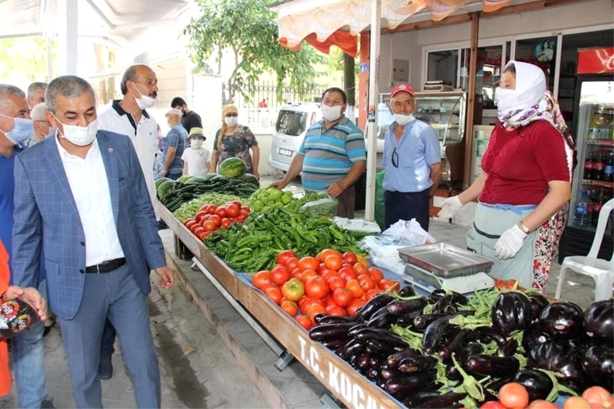 Yenilenen Çakırbeyli Pazarı\'nda renkli görüntüler