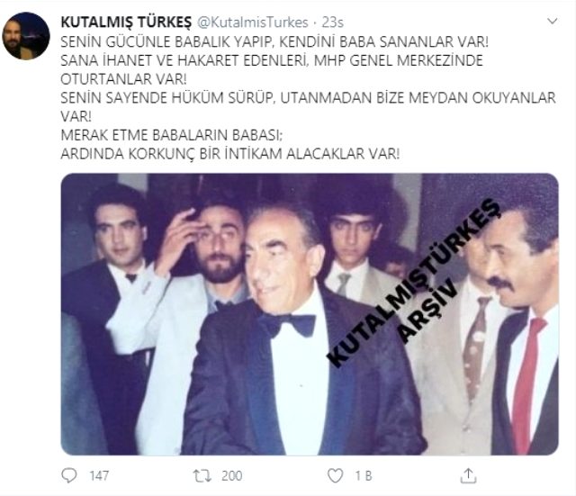 Ahmet Kutalmış Türkeş, Babalar Günü mesajında meydan okudu