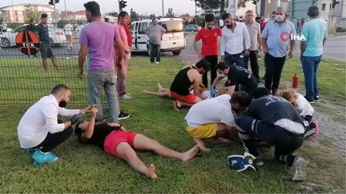 Antalya\'da dört kişinin yaralandığı trafik kazasında can pazarı yaşandı