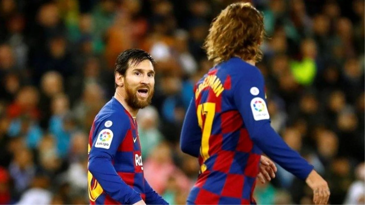 Barcelonalı Lionel Messi ile Griezmann antrenmanda kavga etti