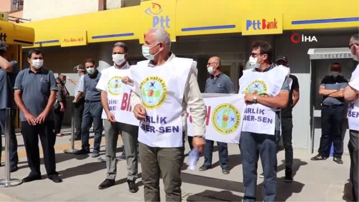 Karaman\'da PTT çalışanları, ısırılarak kulağı koparılan postacıya uygulanan şiddeti kınadı
