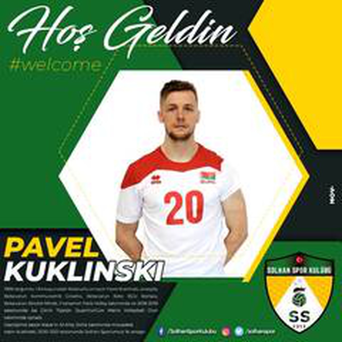 Solhanspor, Belaruslu smaçör Pavel Kuklinski ile anlaştı