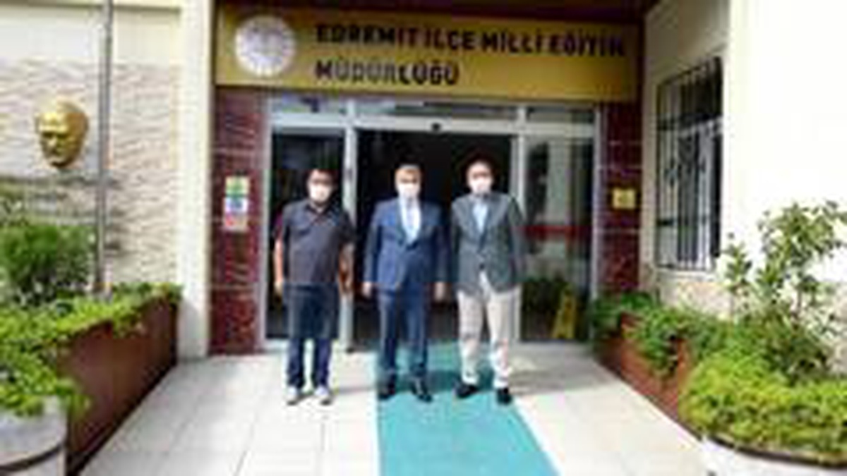 Canbey, Edremit İlçe Milli Eğitim\'i ziyaret etti