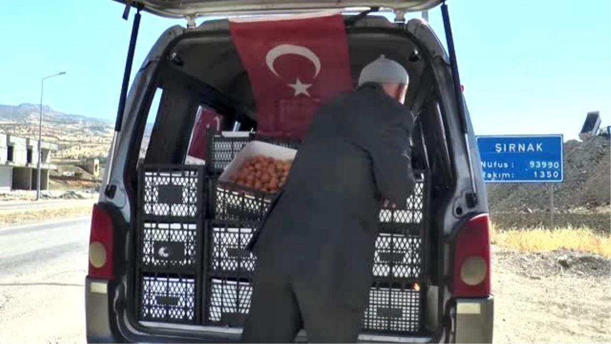 "Elmacı Dede" Mehmetçik için Şırnak\'ta