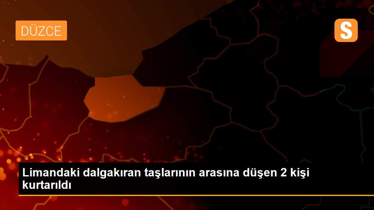 Son dakika haberi | Limandaki dalgakıran taşlarının arasına düşen 2 kişi kurtarıldı