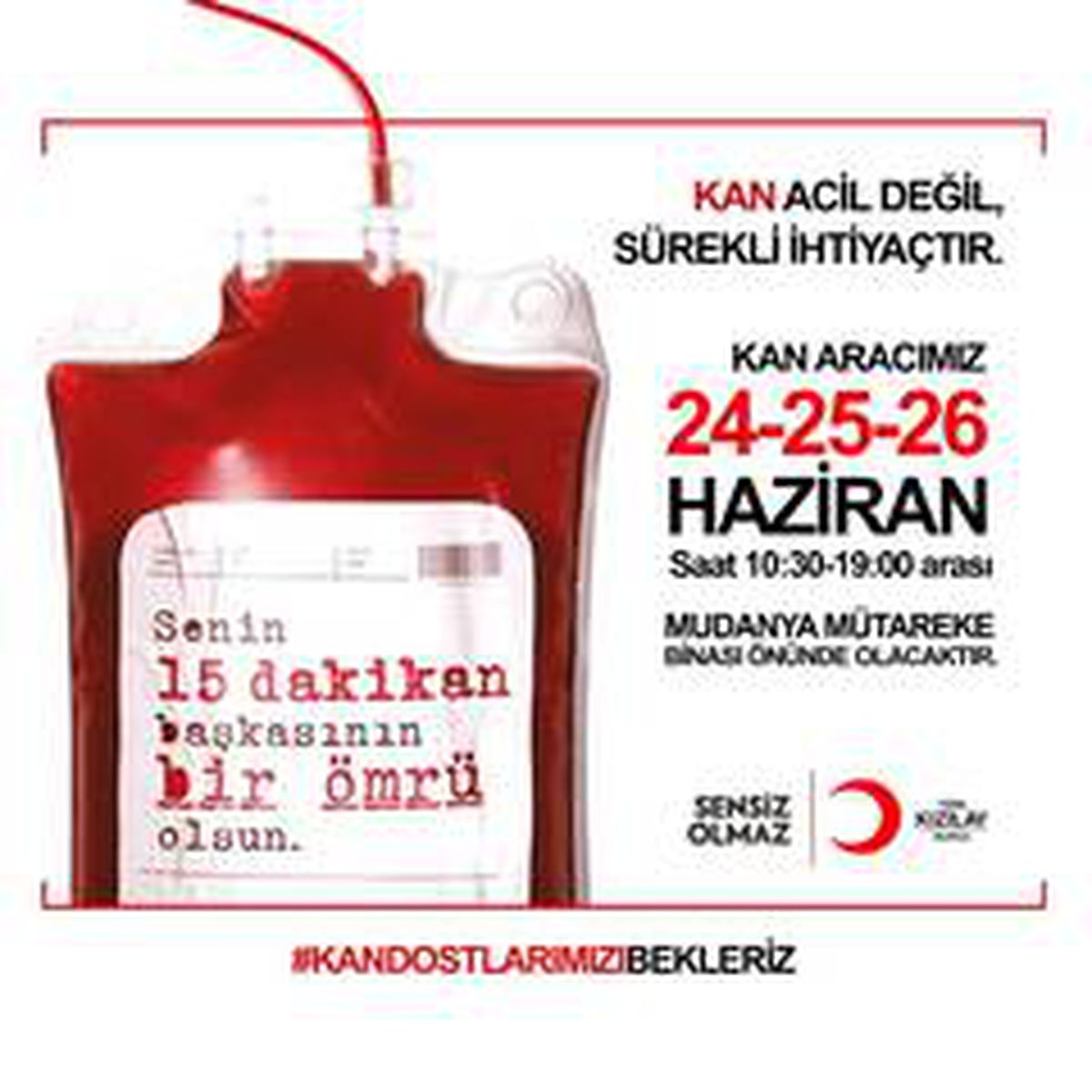 Mudanya\'da kan bağışı kampanyası