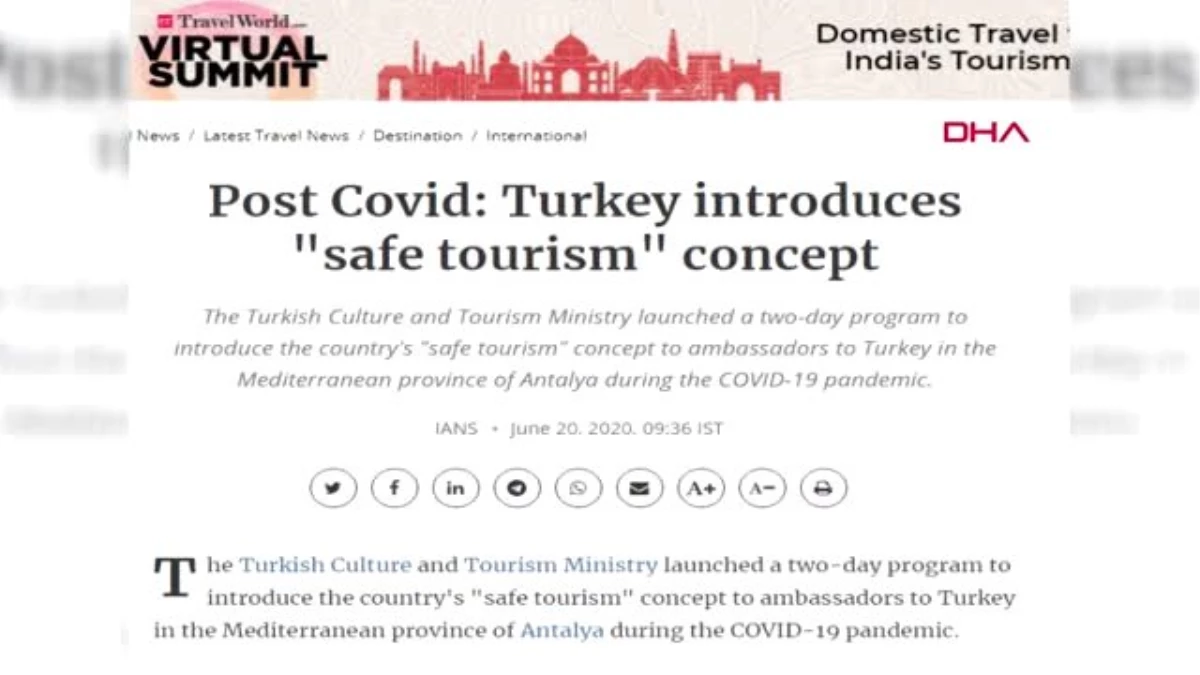 Antalya turizmine dünya basınından övgü