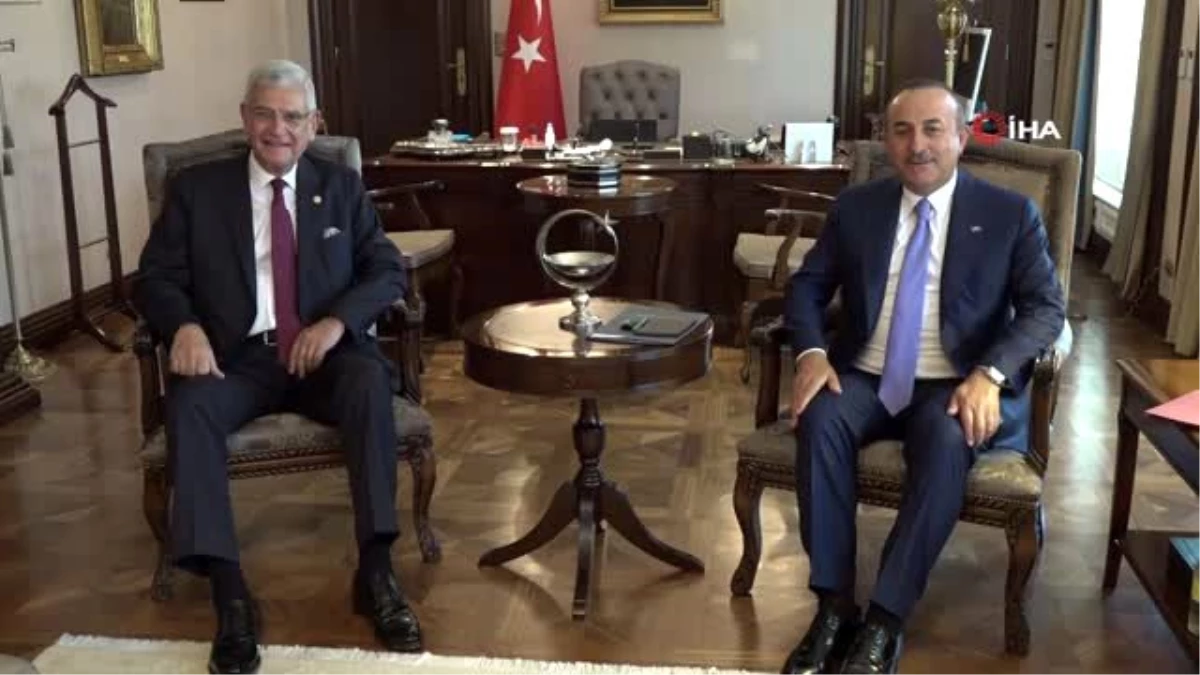 Dışişleri Bakanı Çavuşoğlu, Birleşmiş Milletler Genel Kurulu Başkanlığı\'na seçilen Volkan Bozkır...