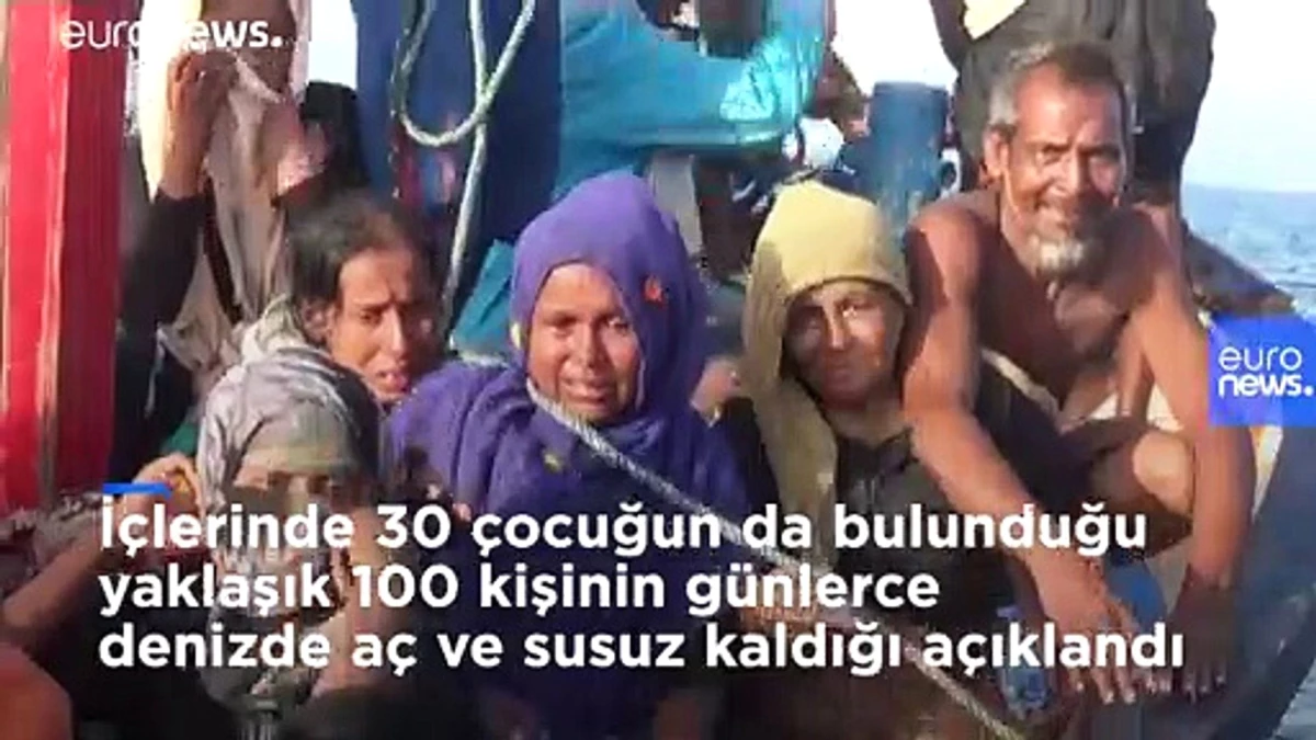 Endonezya açıklarında sürüklenen 30\'u çocuk 94 Arakanlı kurtarıldı