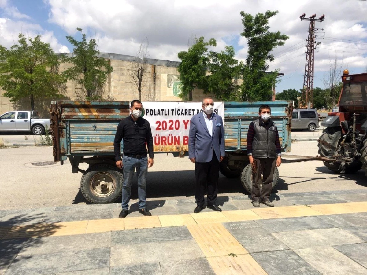 Polatlı\'da hasadı yapılan buğdayın satışı gerçekleştirildi