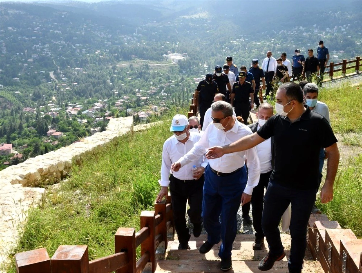 Vali Su, Çamlıyayla\'nın turizm alanlarında incelemelerde bulundu