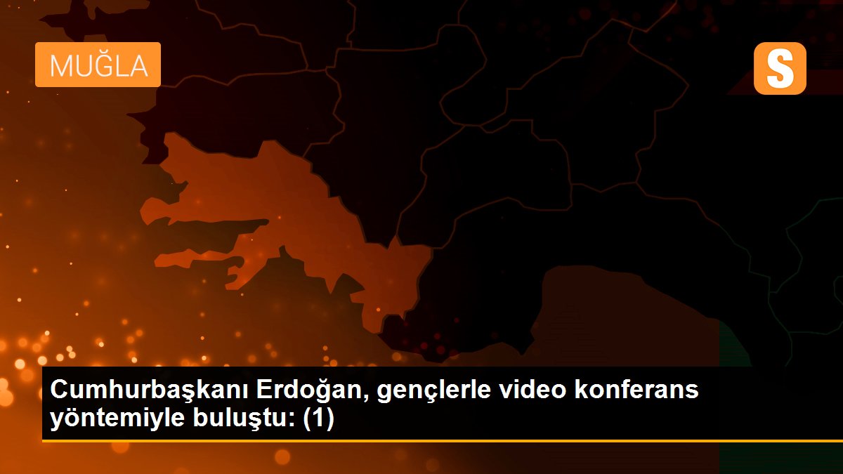 Cumhurbaşkanı Erdoğan, gençlerle video konferans yöntemiyle buluştu: (1)