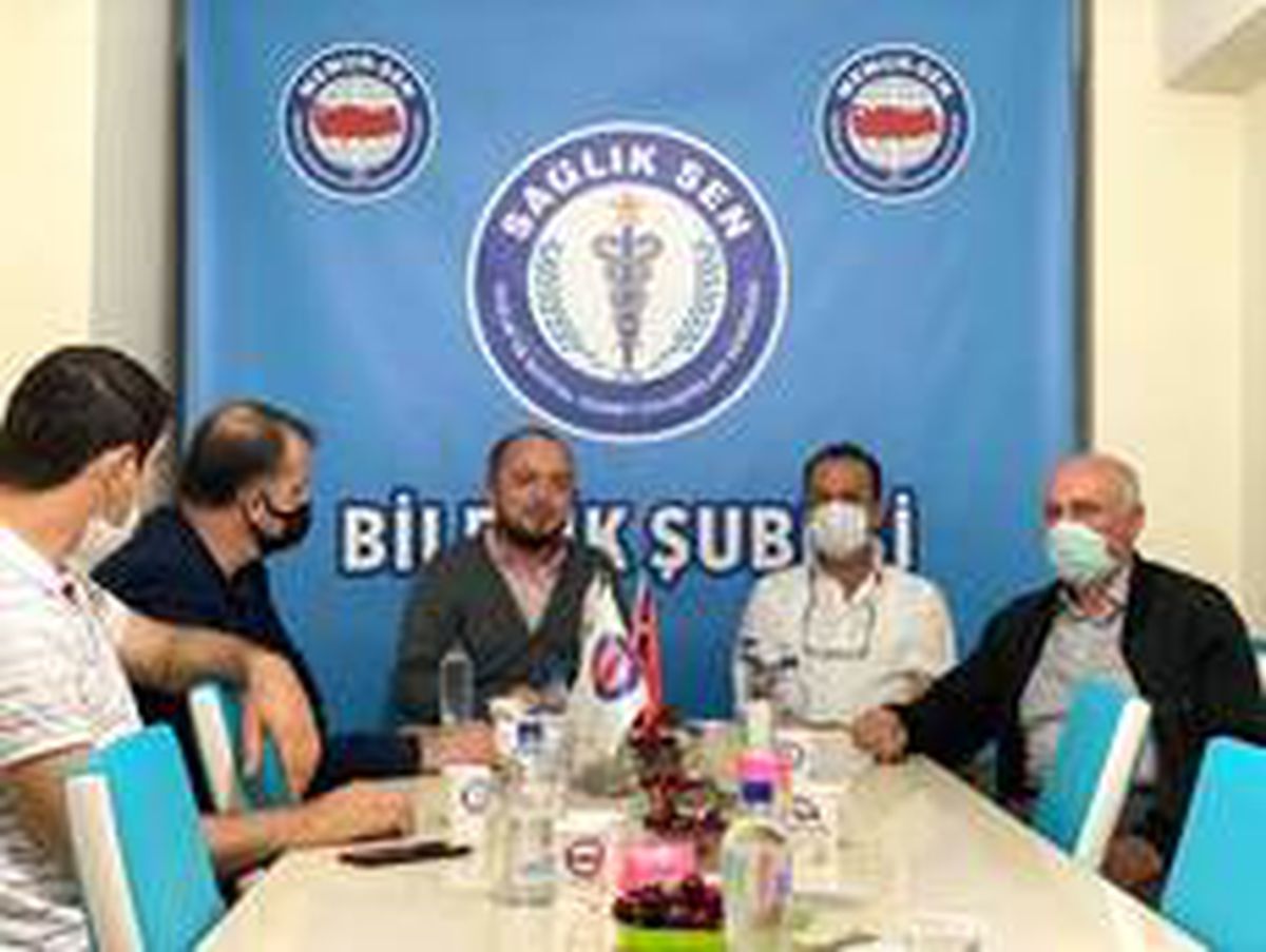 İl Başkanı Karabıyık\'tan Bilecik Sağlık-Sen\'e ziyaret