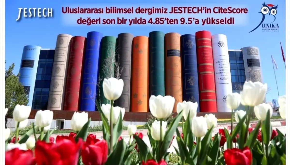 KBÜ\'nün uluslararası bilimsel dergisi JESTECH\'in CiteScore değeri 9.5\'a yükseldi