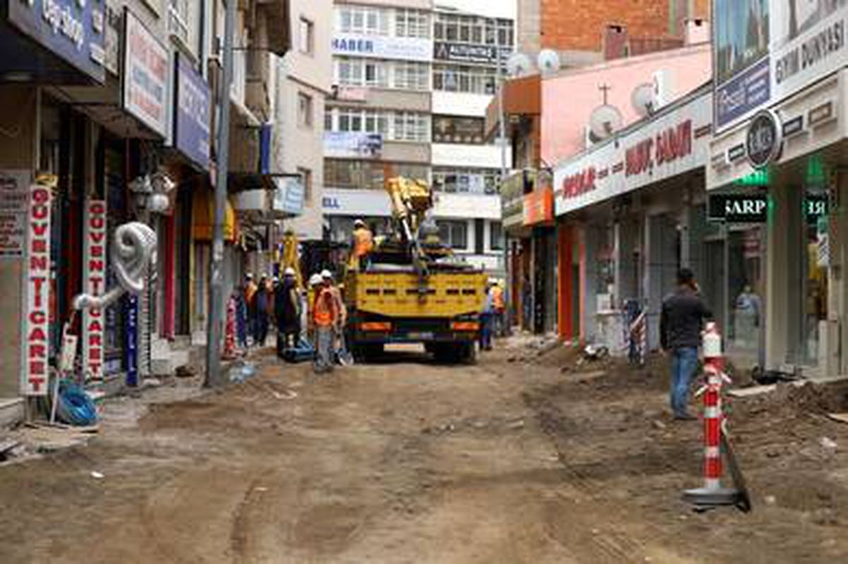 Nar caddesi\'ndeki altyapı çalışmaları tamamlandı