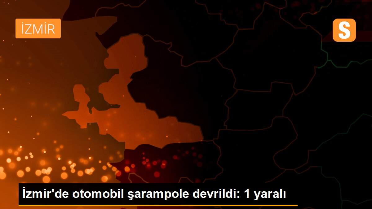 İzmir\'de otomobil şarampole devrildi: 1 yaralı