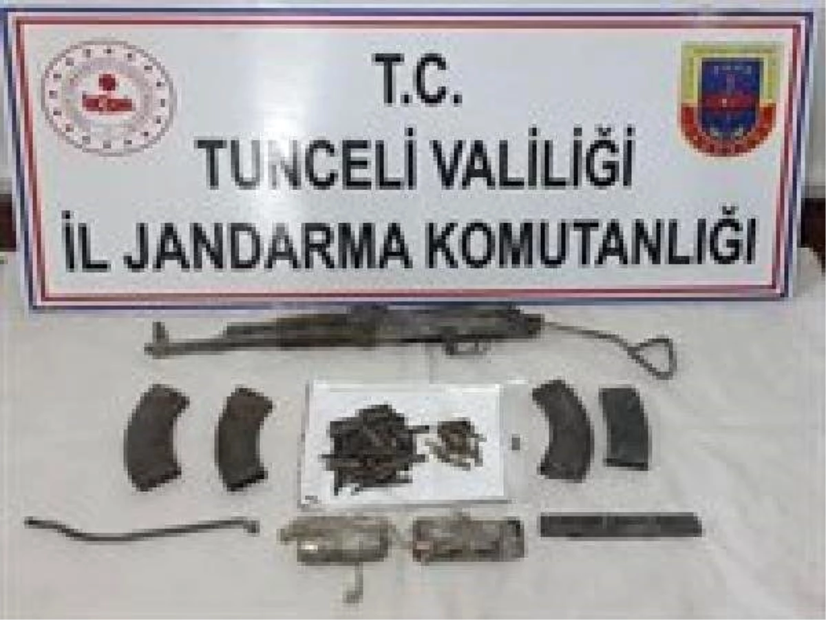 Tunceli\'de teröristlere ait silah ve mühimmat ele geçirildi