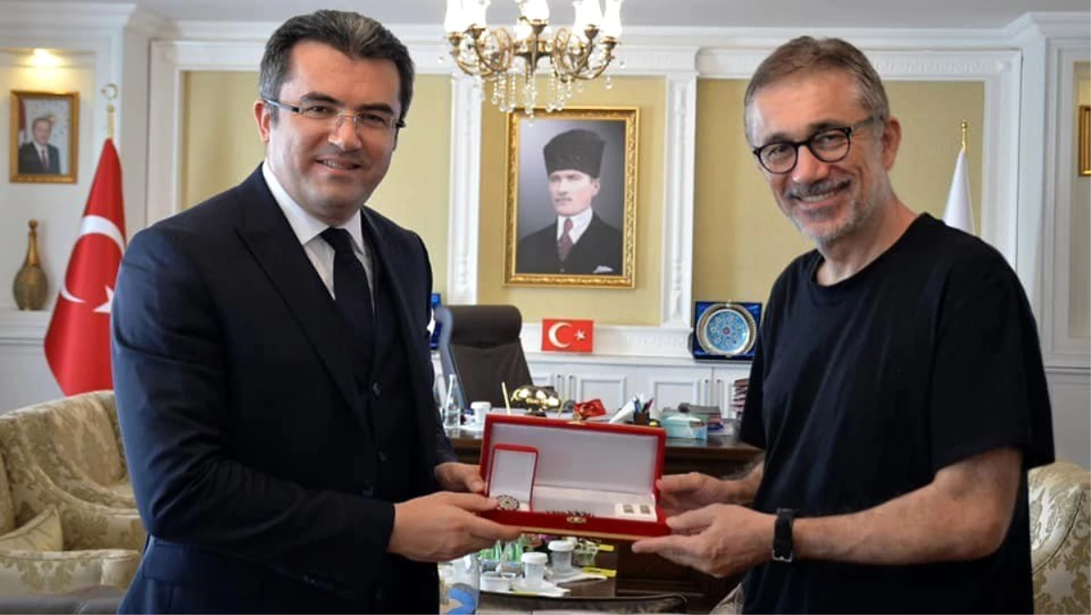 Ünlü yönetmen Nuri Bilge Ceylan, Erzurum Valisi Okay Memiş\'i ziyaret etti