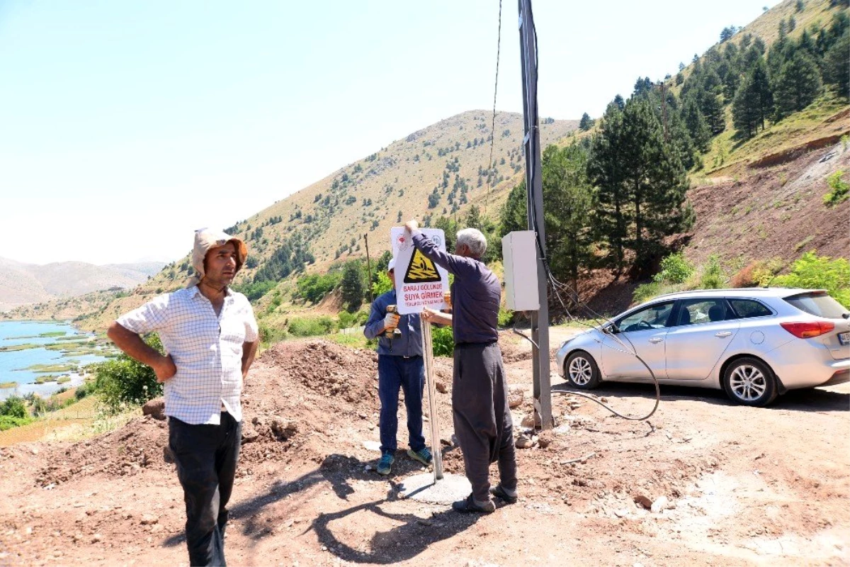 İki arkadaşın boğulduğu baraj gölüne uyarı levhaları konuldu