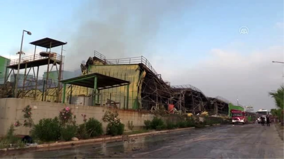Adana\'daki fabrika yangını