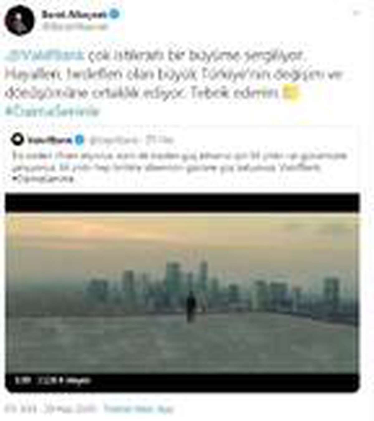 Bakan Albayrak\'tan \'VakıfBank\' paylaşımı