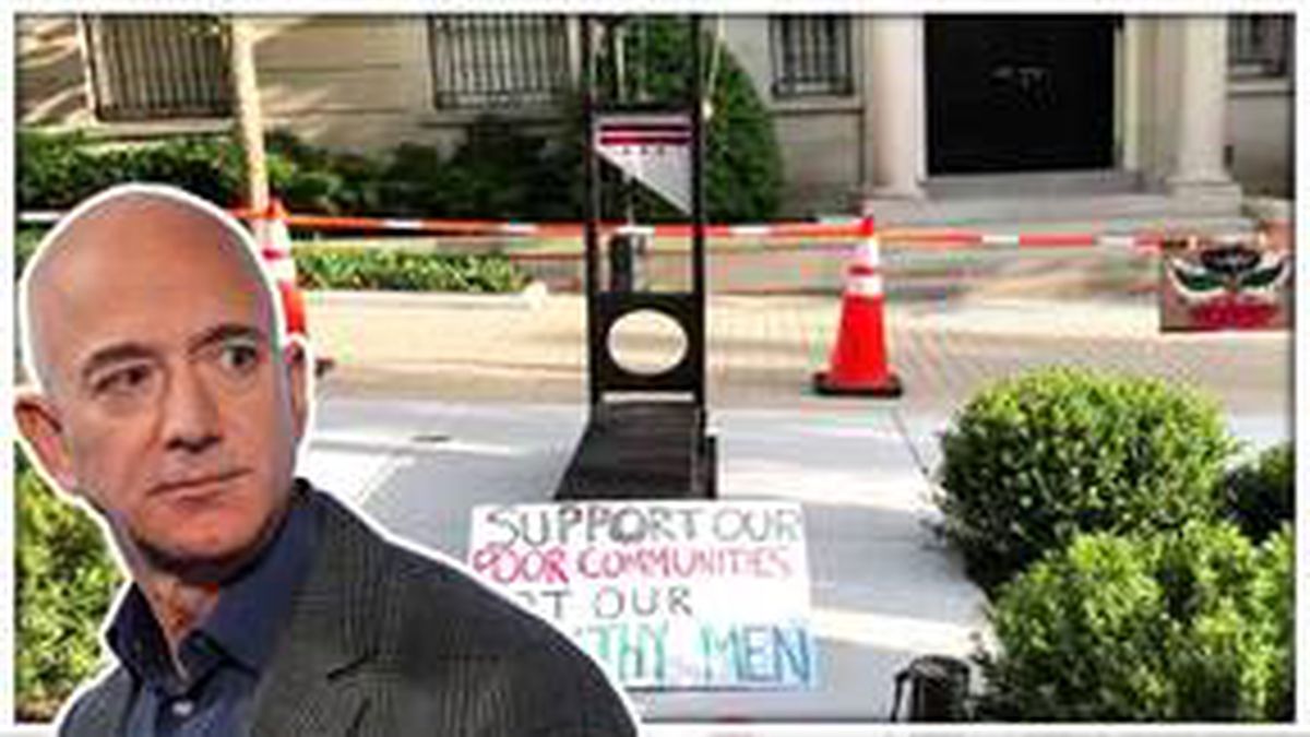 Amazon CEO\'su Jeff Bezos\'a Giyotinli Protesto!