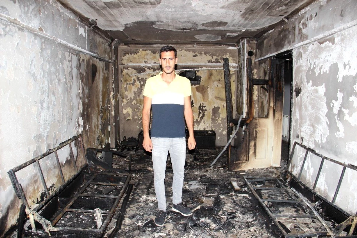 Aydın\'da ikamet yangını, Çelik Ailesi yangından sonra evsiz kaldı