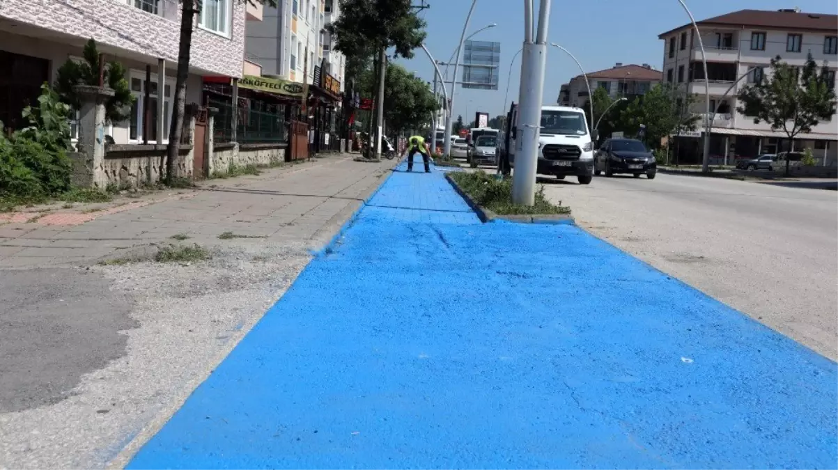 Bisiklet yolu çalışmaları hızlandı