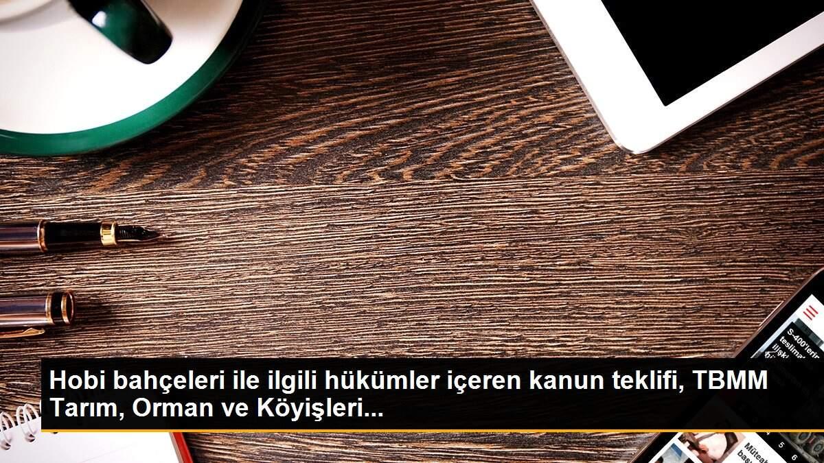 Hobi bahçeleri ile ilgili hükümler içeren kanun teklifi, TBMM Tarım, Orman ve Köyişleri...