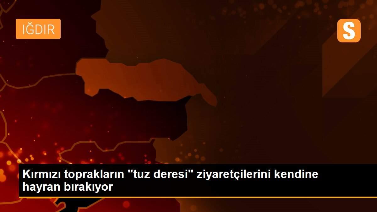 Son dakika haber | Kırmızı toprakların "tuz deresi" ziyaretçilerini kendine hayran bırakıyor