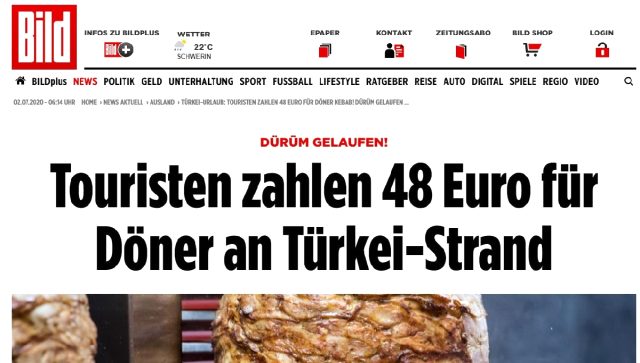 Bodrum'da 48 euroya satılan döner Avrupa'yı şaşırttı: Bizde aynısı 4,5 euro