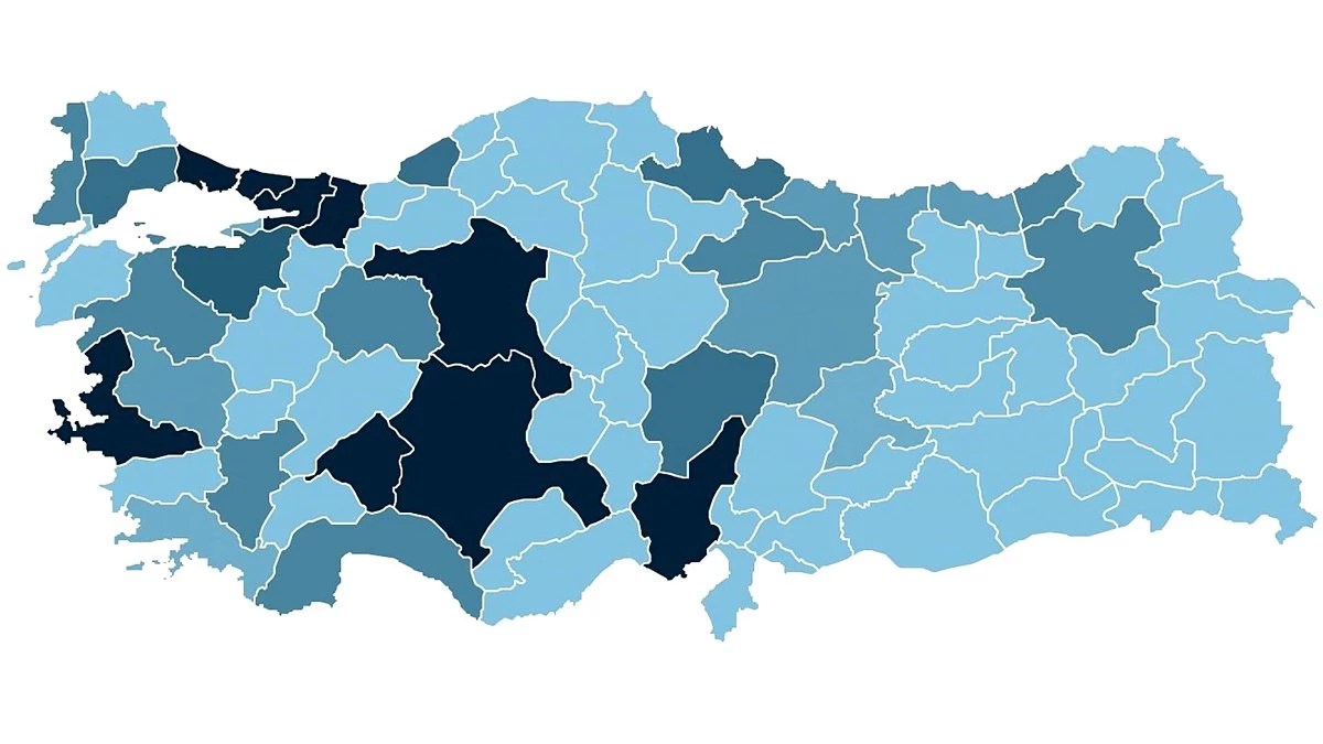 Bölge Bölge Türkiye Koronavirüs Haritası Yayınlandı!