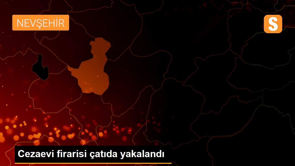 Cezaevi firarisi çatıda yakalandı