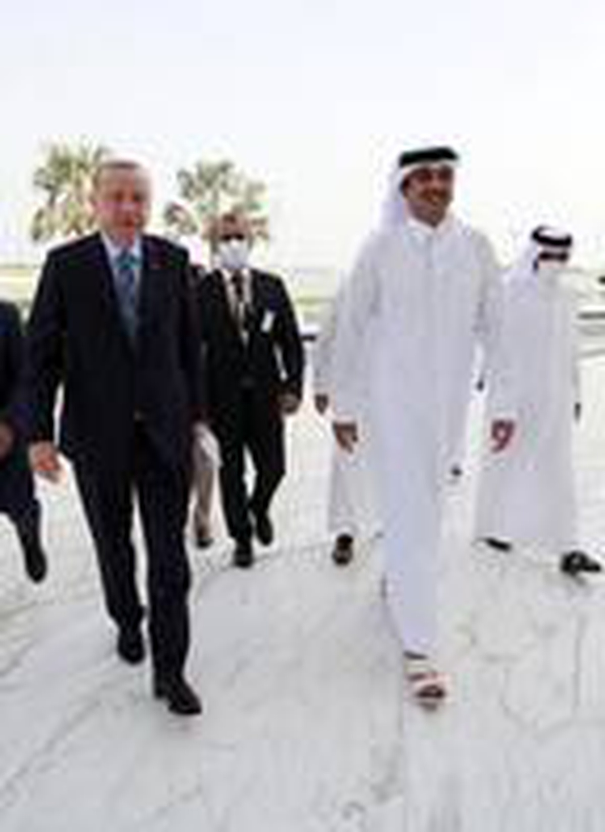 Cumhurbaşkanı Erdoğan, Katar Emiri Al Sani ile görüştü